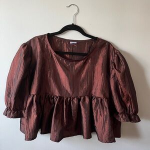 Handmade Puff Sleeve Blouse